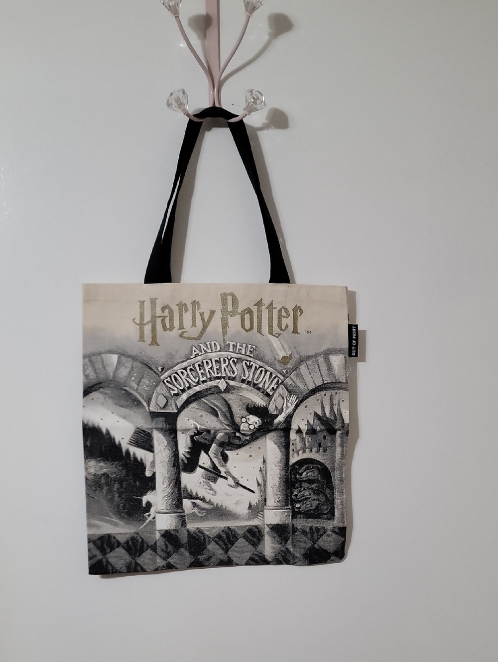 Out of Print Cream and Black Harry Potter Artwork Tote